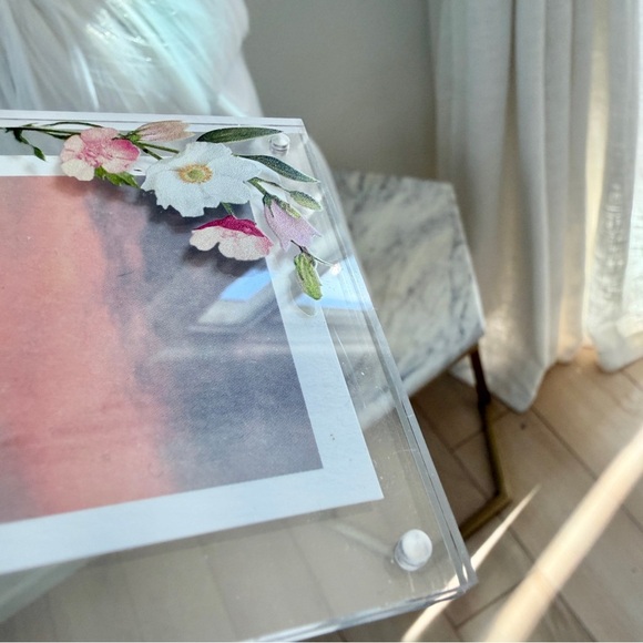 🌸 Urban Outfitters Floral Print Acrylic Instax Mini Photo Picture Frame - Picture 6 of 6